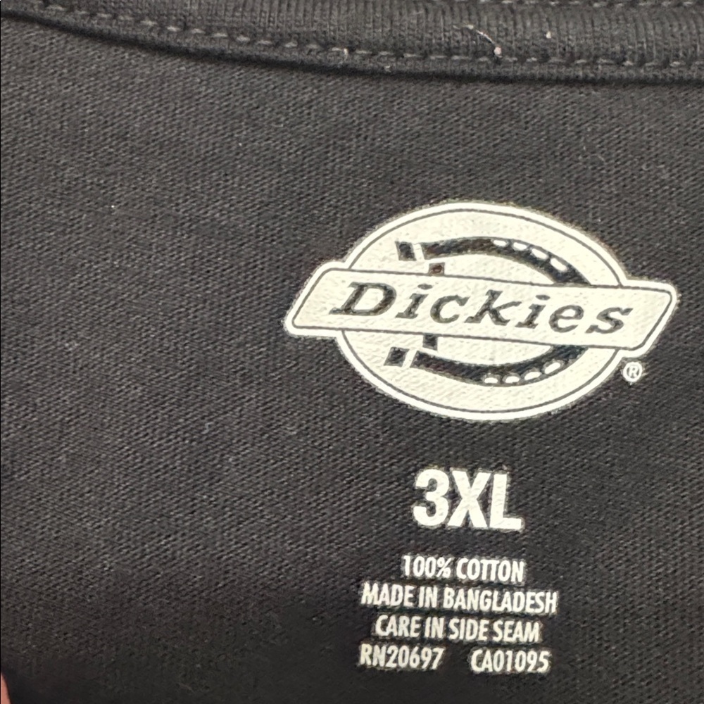 Dickies Black Pocket T-Shirt Size 3XL #6041 - Picture 5 of 5
